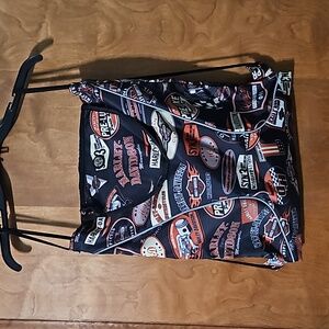 Harley Davidson Drawstring Backpack Graphic Print